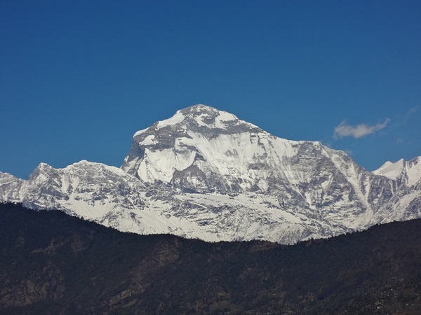 Dhaulagiri Mountain. Nepal has many mountains including Mount Everest.