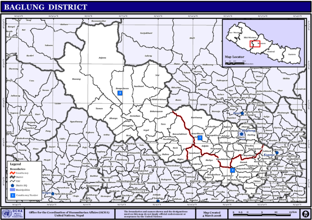 Baglung District of Nepal