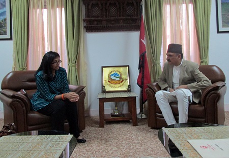 Mahat and US Minister Meeting