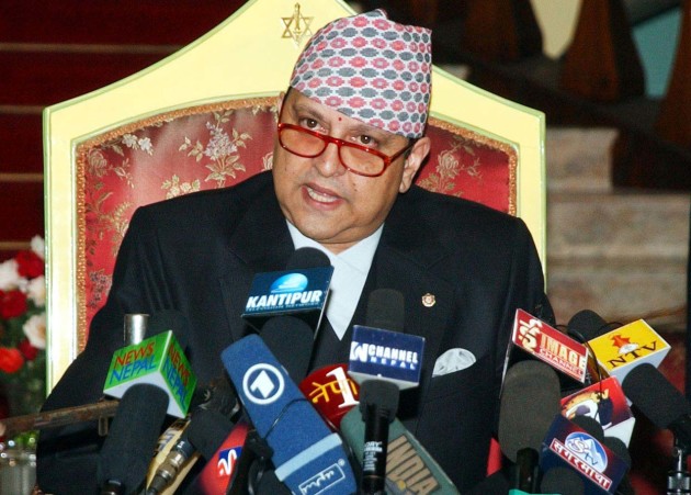 Former King Gyanendra Shah speaking