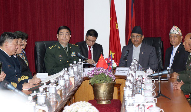 Nepal and China Army