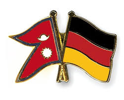 Flag of Nepal and Germany