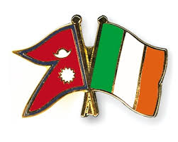 Flag of Nepal and Irland