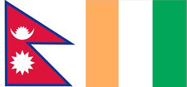 Flags-of-Nepal-and-Côte-d’Ivoire