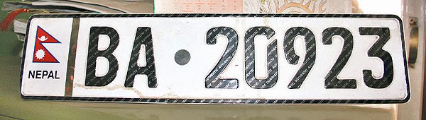 embossed-number-plate